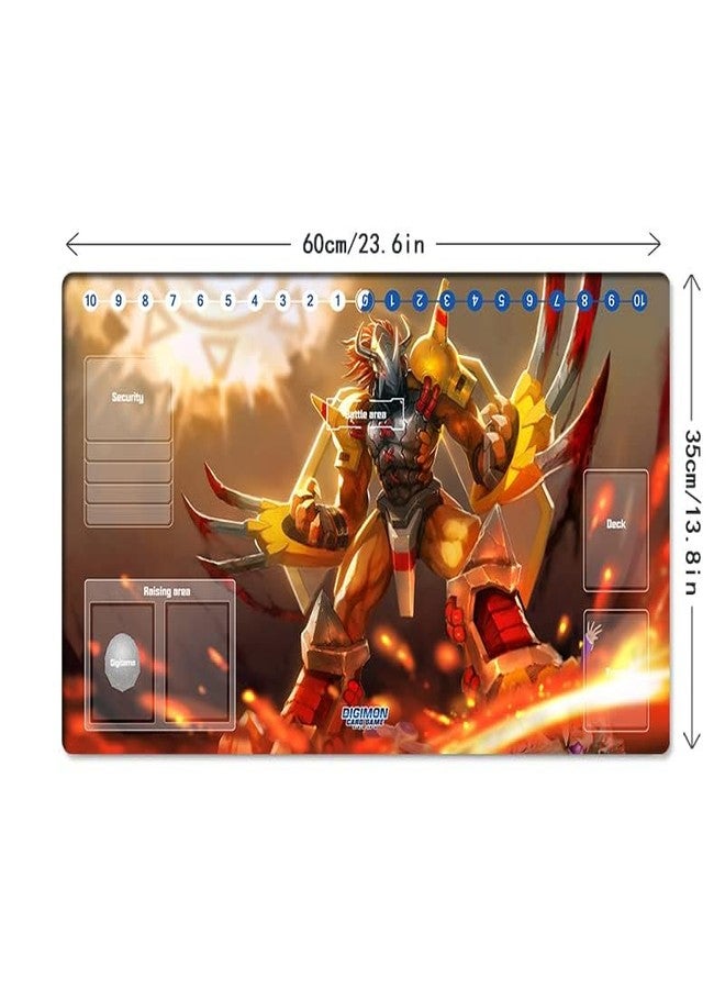 Mlikemat New DTCG Duel Playmat Digimon Wargreymon Anime Trading Card Game Mat Pad + Free Mat Bag - Image 3